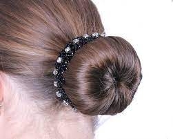 QHP hair scrunchie diamond black